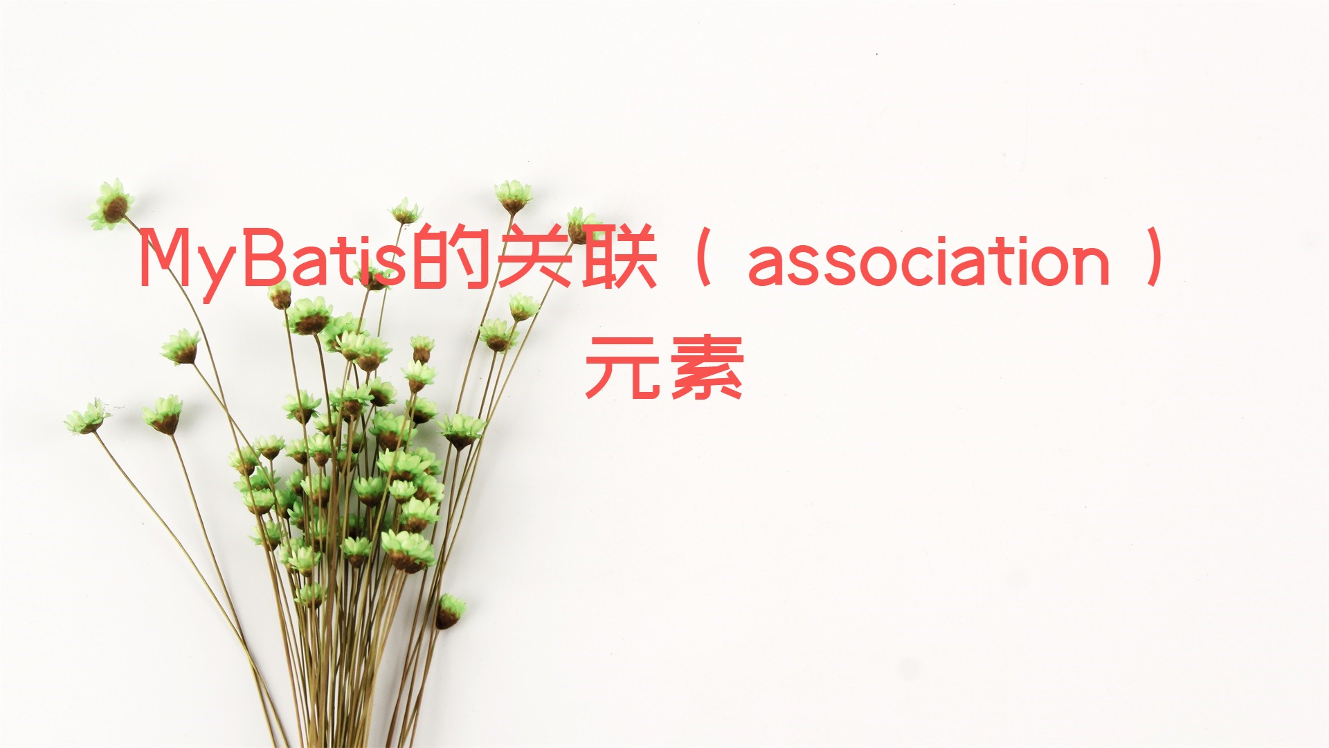 MyBatis的关联（association）元素