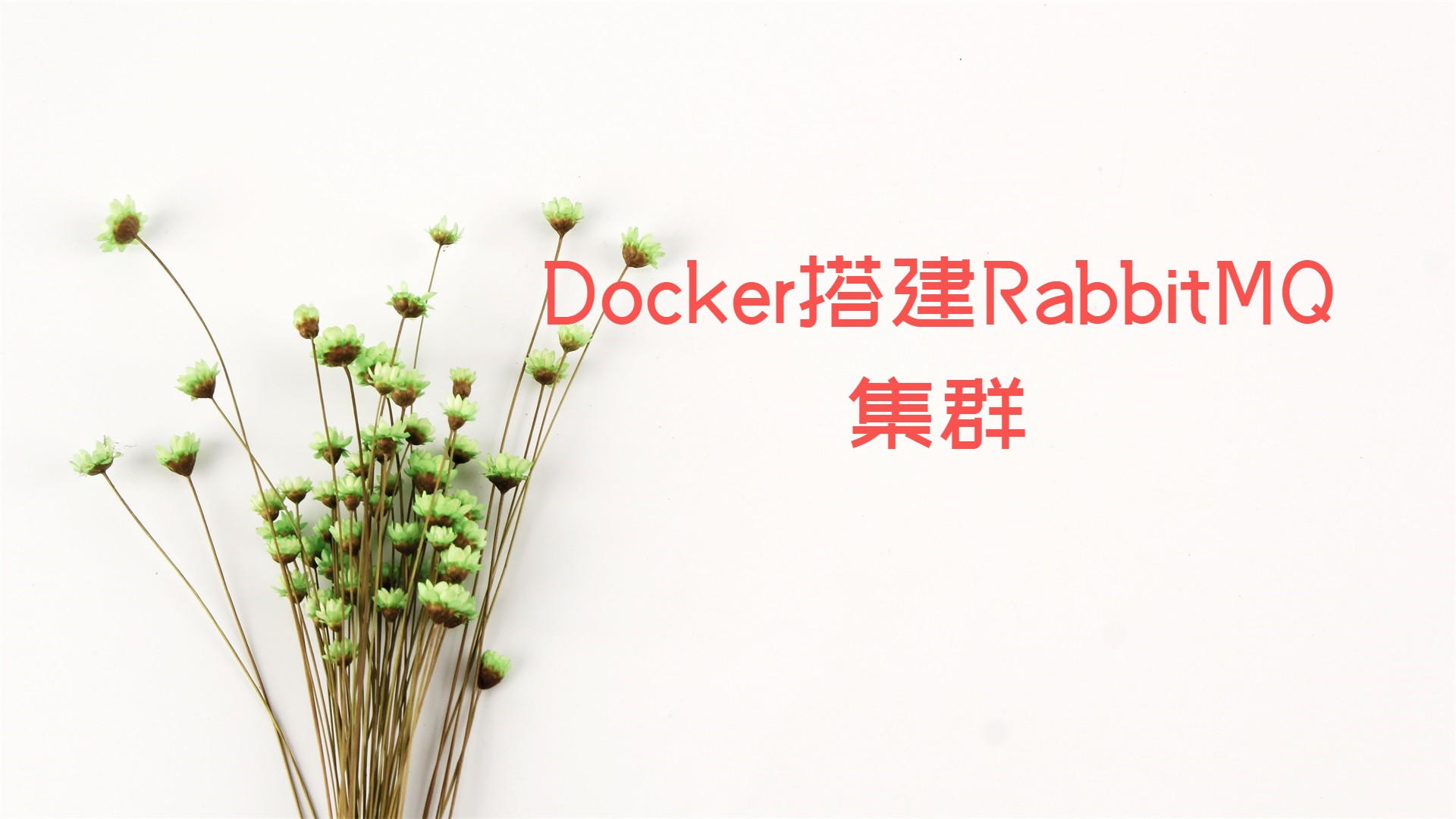 Docker搭建RabbitMQ集群